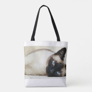 Siamese Cat Canvas tas