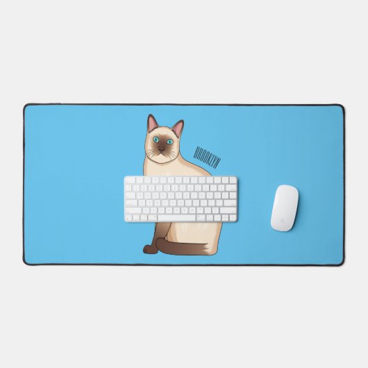 Siamese cat cartoon (Clavier et souris)