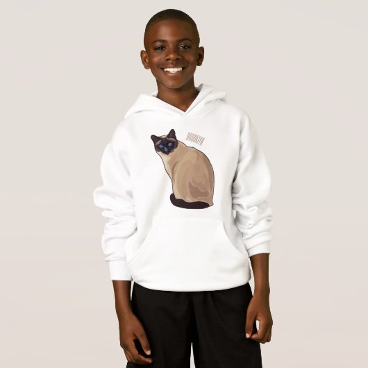 Siamese cat cartoon (Devant entier)