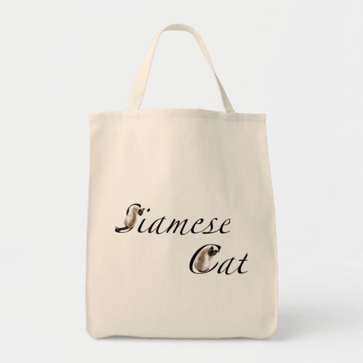 Siamese cat character tote bag (Voorkant)
