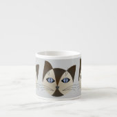 Siamese Cat Coffee Mug – Minimalist Cat Design (Devant)