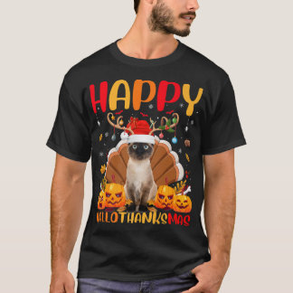 Siamese Cat Dierenvriend Happy Siamese Cat HelloTh T-shirt