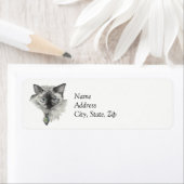 Siamese Cat Etiket (Insitu)