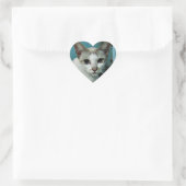 Siamese Cat Friend Hart Sticker (Tas)