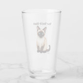 Siamese Cat Glas (Achterkant)