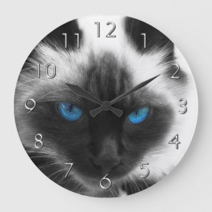 Siamese Cat Grote Klok