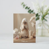 Siamese Cat in Spa Thank you Briefkaart (Staand voorkant)