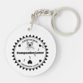 Siamese Cat Keychain – Elegant. Loyal. Loud. (Achterkant)