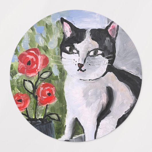 Siamese cat labels (Design 2)