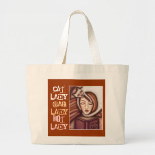 Siamese Cat Lady Bag Grote Tote Bag