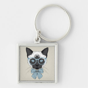 Siamese Cat Mode Smart Sleutelhanger