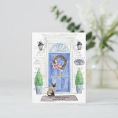 Siamese Cat Moving Announcement Briefkaart (Staand voorkant)