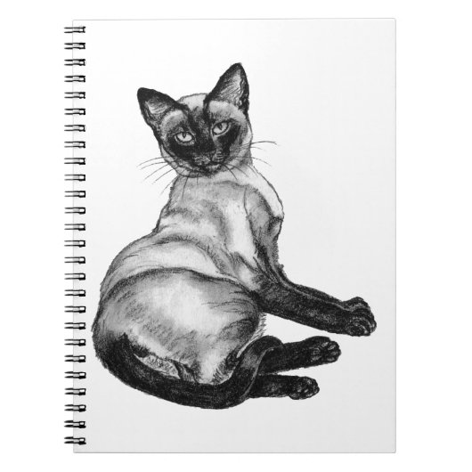 Siamese Cat Notitieboek (Voorkant)