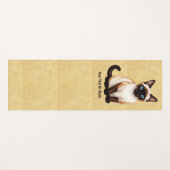 Siamese Cat On Old Paper Yogamat (Voorkant (horizontaal))