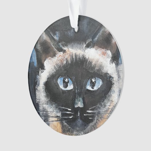 Siamese cat ornament (voorkant)
