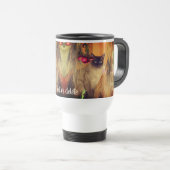 Siamese Cat Posing Personalized Reisbeker (Voorkant rechts)