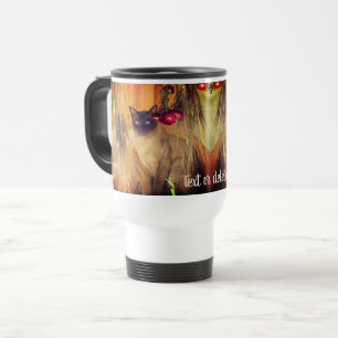 Siamese Cat Posing Personalized Reisbeker