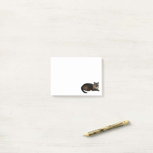 Siamese Cat Post-it® Notes 4 x 3 (Sur un bureau)