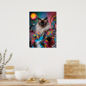 Siamese Cat Rocker Poster (Keuken)