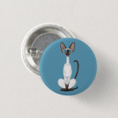Siamese Cat Ronde Button 3,2 Cm (Voorkant /achterkant)