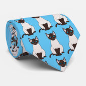 Siamese Cat Stropdas (Opgerold)