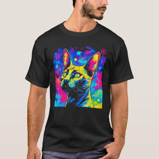 Siamese Cat T-shirt (Voorkant)