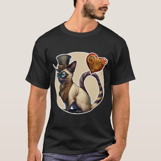 Siamese Cat T-Shirt (Voorkant)