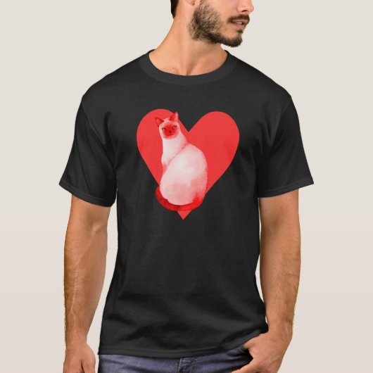 Siamese Cat T-shirt (Voorkant)