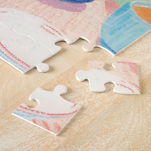 Siamese Cat Tea-Time Jigsaw Puzzle Legpuzzel (Zijkant)