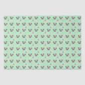 Siamese Cat Tissue Paper in Green Tissuepapier (Voorkant)