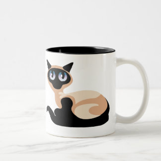 Siamese Cat Tweekleurige Koffiemok