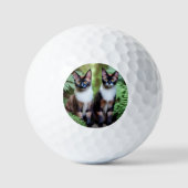 Siamese Cat Twins, Golf Ball Golfballen (Voorkant)