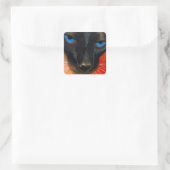Siamese Cat Vierkante Sticker (Tas)