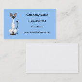 Siamese Cat Visitekaartje (Voorkant / Achterkant)