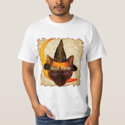 Siamese Cat Witch T-shirts (Voorkant)