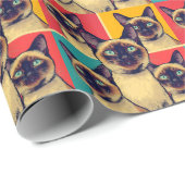 Siamese cat wrapping paper cadeaupapier (Rol Hoek)