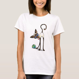 Siamese Cat Yarn Thief T-shirt