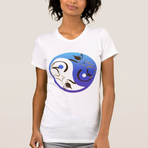 Siamese Cat Yin en Yang T-Shirt