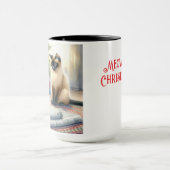 Siamese Cats Christmas Coffee Mug Cup (Centre)