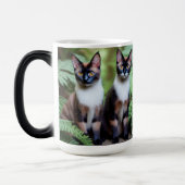 Siamese Chat Twins, Magic Morph Mug (Gauche)