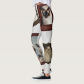 Siamese chats famille des leggings amusants pour f (Gauche)