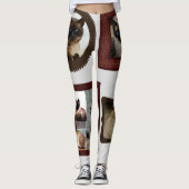 Siamese chats famille des leggings amusants pour f (Devant)