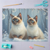 Siamese Christmas Cats Tissue Paper Tissuepapier (Craft)