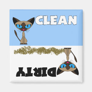 Siamese Clean/Dirty Dishwasher Magnet Magneet