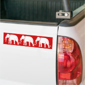 Siamese Elephant Bumpersticker (Op Truck)