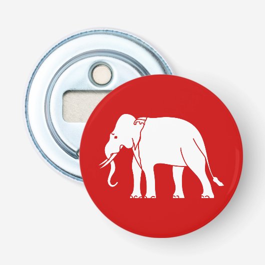 Siamese Elephant Button Flesopener (Voorkant)