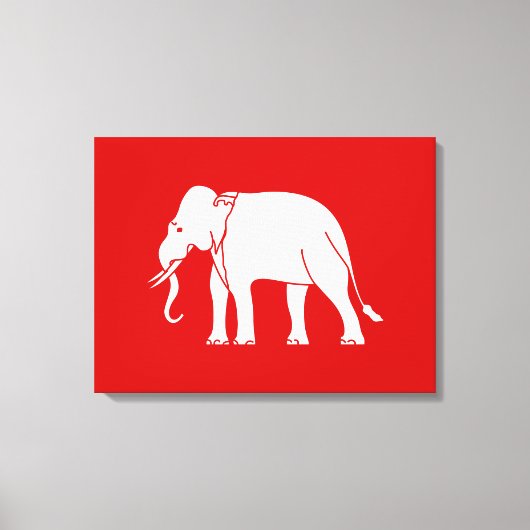 Siamese Elephant Canvas Afdruk (Voorkant)