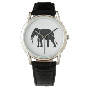 Siamese Elephant Horloge