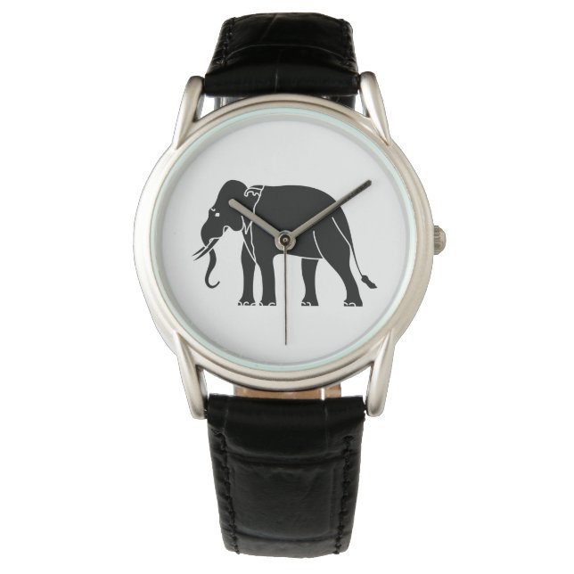 Siamese Elephant Horloge (Voorkant)