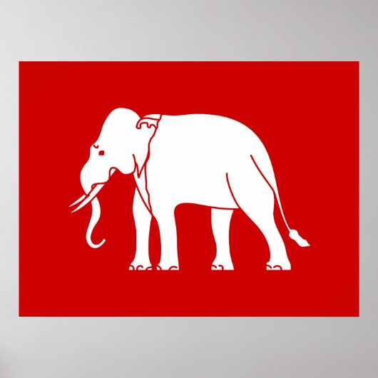 Siamese Elephant Poster (Voorkant)